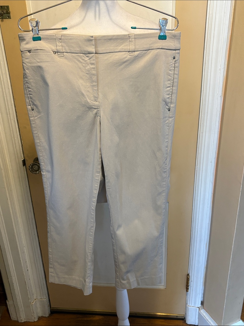Style & Co. Women's Cropped Ankle Pants in Light Beige